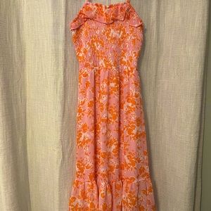 COPY - Sienna Sky dress, XS, pink and orange floral. Worn once